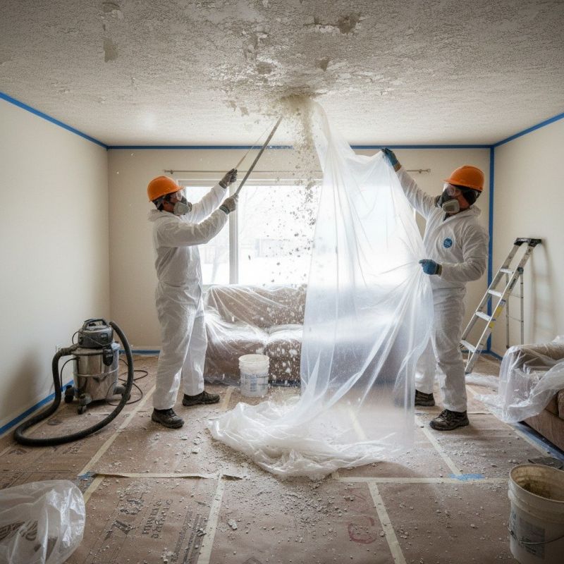 Local Popcorn Ceiling Service pros at work